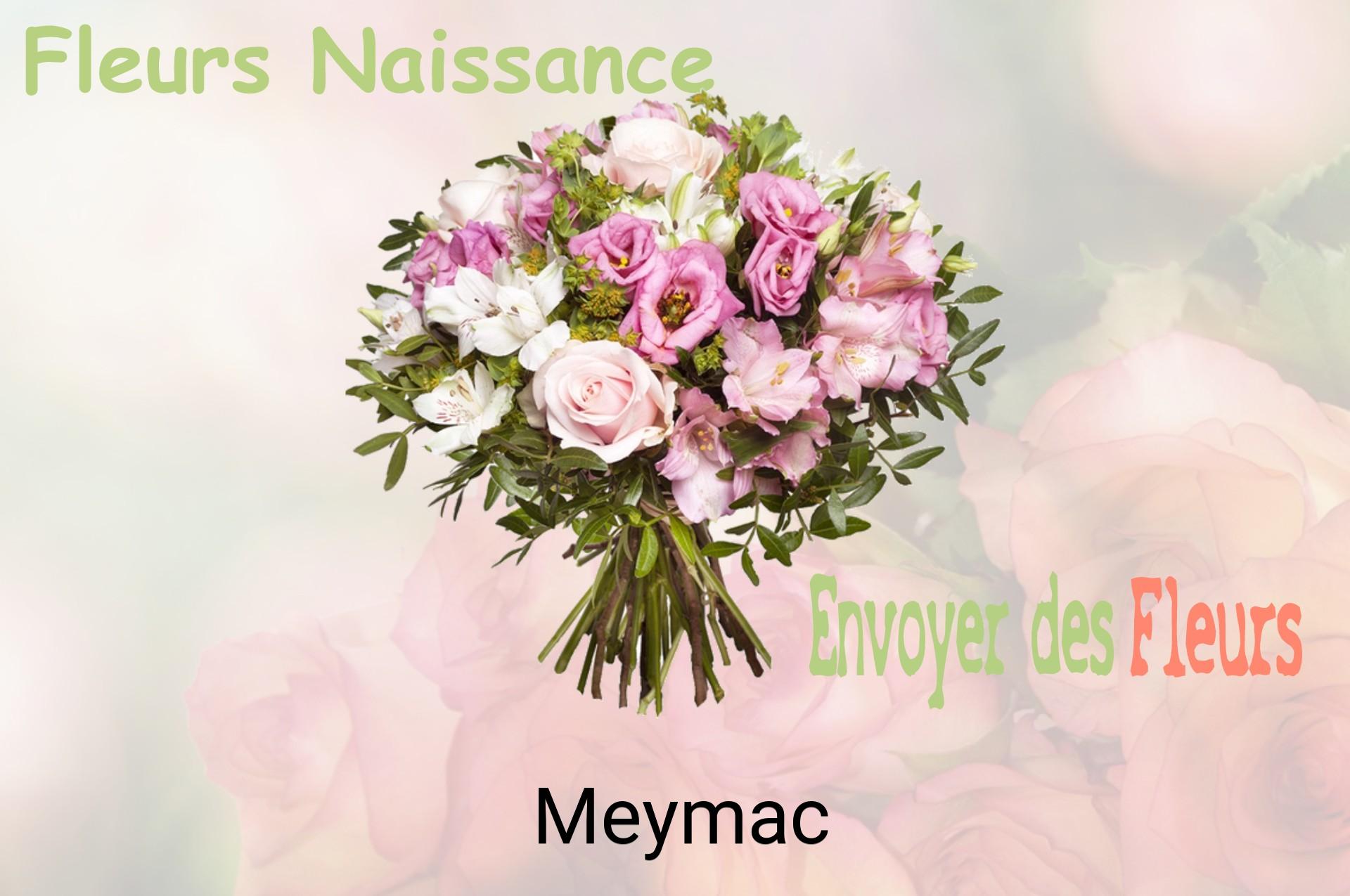 Bouquet de fleurs de naissance livré à Meymac