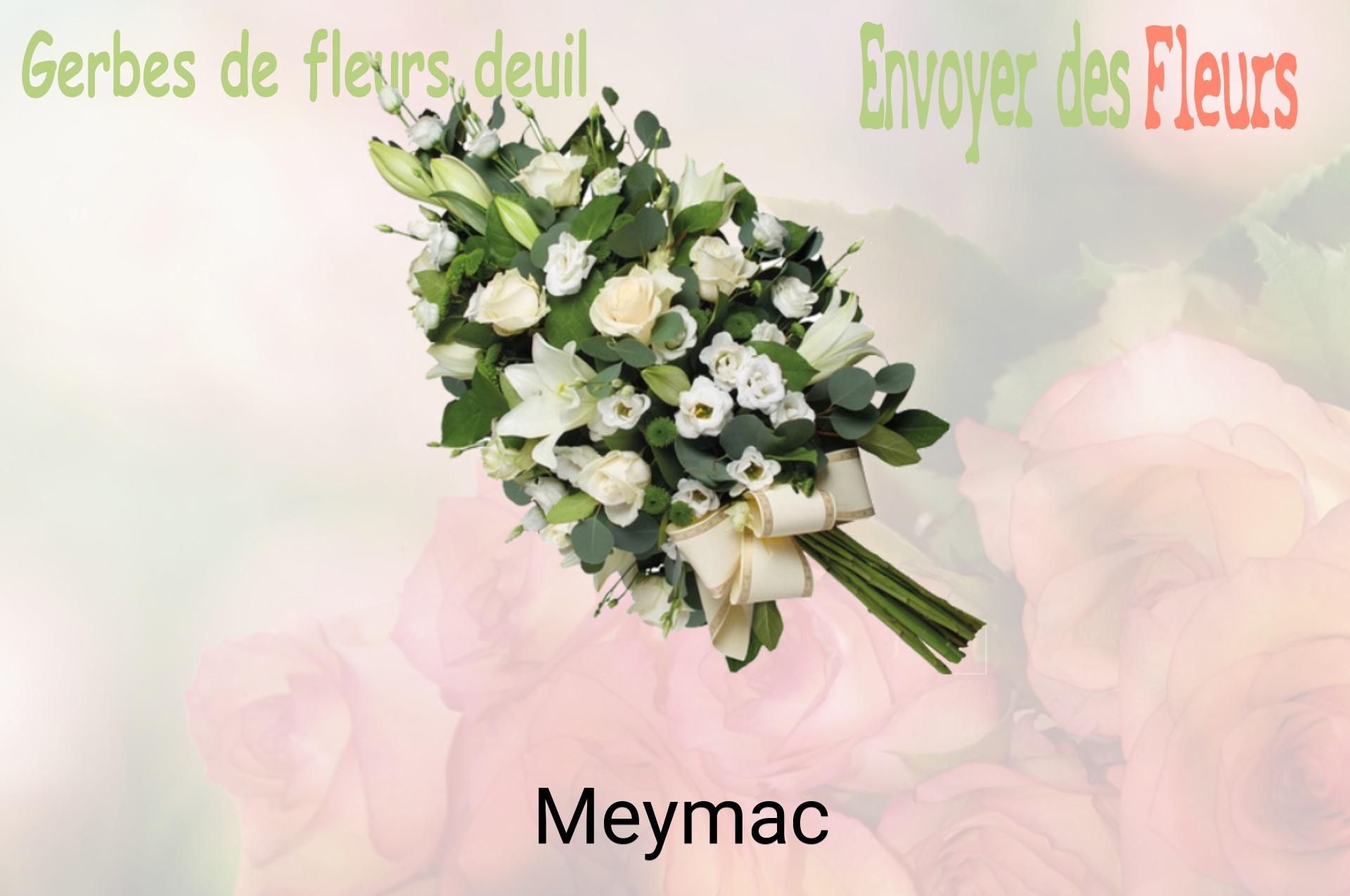 Gerbe de fleurs de deuil livrée à Meymac